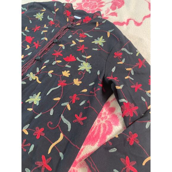 vintage dead stock 100% cotton BFA Classics embroidered light jacket SZ PXL - Picture 2 of 8